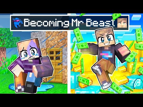 Becoming MR BEAST in Minecraft!