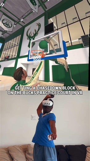 My best highlights on the bucks court in vr!! #gcnbabundle #gymclassvr #vrbasketball