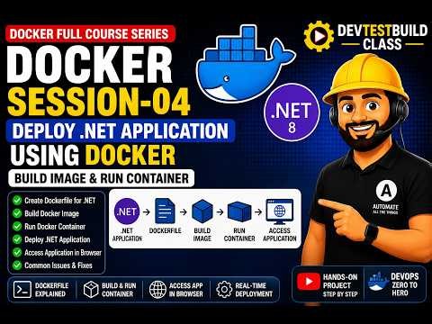 Deploy .NET Application Using Docker | Dockerize ASP.NET Core MVC Project | Session-04 🚀