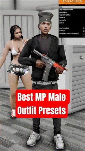 Best outfit presets for MP Male in GTA 5 Story Mode #gta5rp #mods #storymode #grandtheftauto #gta5