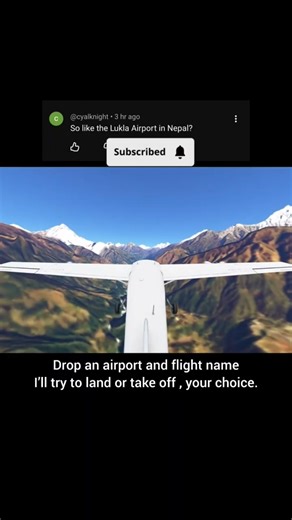 CESSNA 208 😱 Landing @ Lukla airport #cessna #landing #luklaairport #nepal