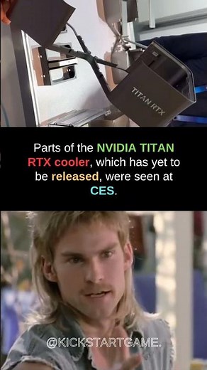 NVIDIA TITAN RTX Cooler Sneak Peek at CES! 🌟