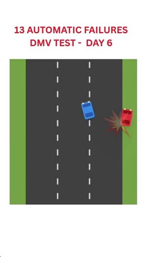13 Automatic Failures - DMV test: Day 6 (Unsafe Lane Changes) #drivingtest #dmvtest #drivingtips