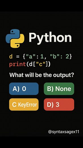 19 reactions · 4 comments | Comment your ANSWER.. #python #code | syntaxsagex11 | Facebook