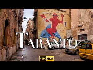 🇮🇹 Taranto Walk tour Citta Vecchia Taranto, Puglia, Southern Italy. 4K