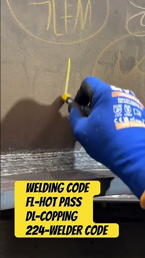 Welding code FL-hot passDL-COPPING224-welder code/ 4 layered copping gmaw process 2G position #weld