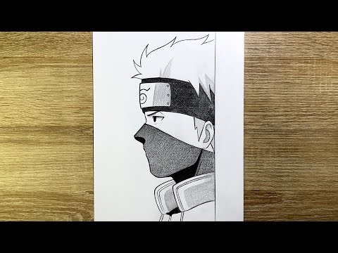 How to Draw Kakashi easy step by step | Kakashi drawing for beginners | Drawing tutorial
