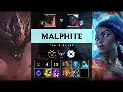 Malphite Support vs Senna - KR Master Patch 25.19