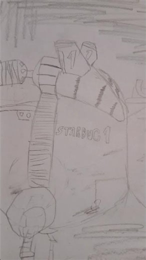 Day 3 of drawing RD ships until Good Friday. Almost perfect timeing. Gutted. #reddwarf #art #part3