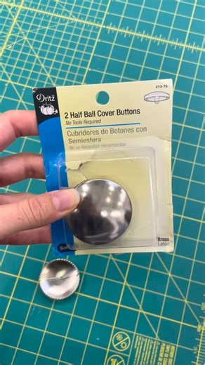 5.4K views · 68 reactions | Lost a coat button? Make your own! 淋 #MoodFabrics #SewingTips #DIYFashion #SewingProjects #FabricCoveredButtons #MadeWithMood | Mood Designer Fabrics | Facebook