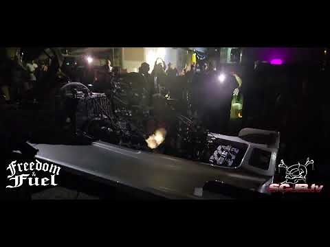 Problem Child Top Fuel Hydro Night Time Fire Up