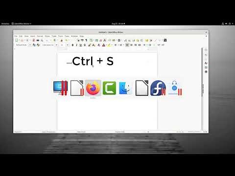 Save documents in LibreOffice