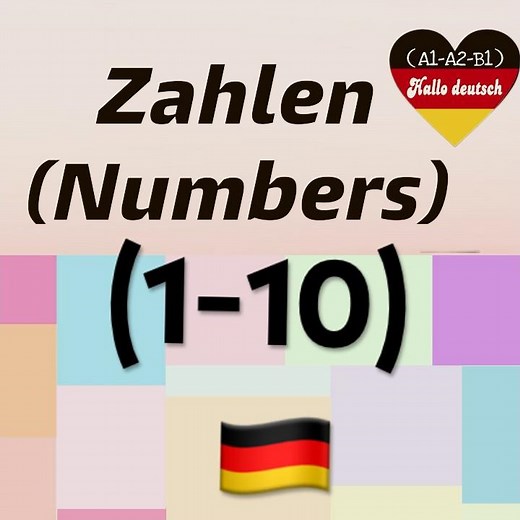 Learn German Numbers 1–10 | Easy German for Beginners #germanbeginner #germannumbers