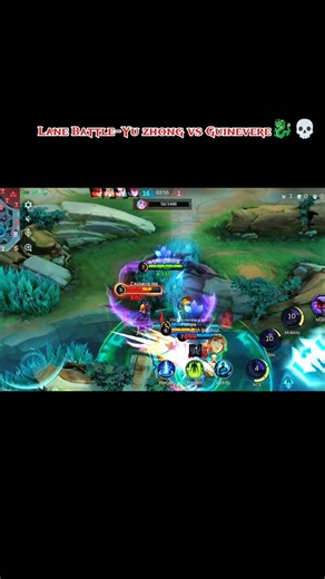 Yu zhong vs Guinevere Explain fight 🐉💀!! #yuzhong #guinevere #mlbb