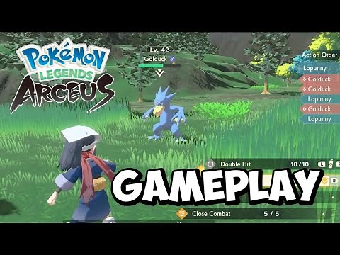 Pokemon Legends Arceus New Battle Gameplay!