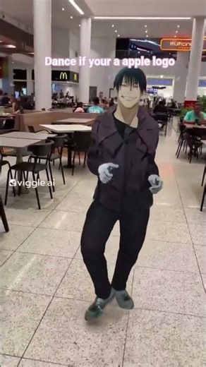 dance if you're an apple logo #toji #jjk #funny #meme #applelogo #fyp