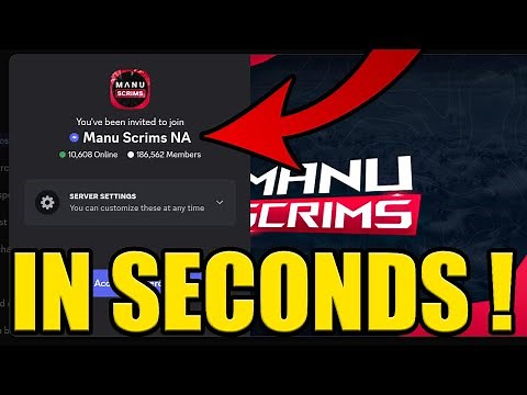 HOW to JOIN MANU SCRIMS DISCORD SERVER ✅PC & MOBILE✅