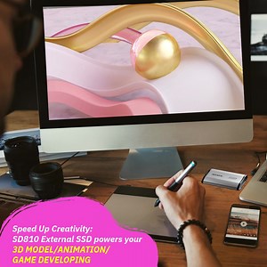 Elevate your game in the realm of creativity! With the SD810 External SSD's lightning-fast data transfer and a colossal capacity of up to 4TB, your 3D models and graphics data will know no bounds. Upgrade with ADATA and lift your artistry to new heights! Learn more: https://www.adata.com/en/consumer/category/external-ssds-and-hard-drives/external-solid-state-drive-sd810/ #SwiftwithADATA #ADATASSD #PortableSSD #DataStorage #ExternalSSD #ExternalStorage #CreativeTech #CreativeGadgets | ADATA
