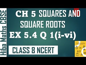 cbse 8th maths chapter 5 exercise 5.4 question 1-6 Squares and Square roots solutions in tamil