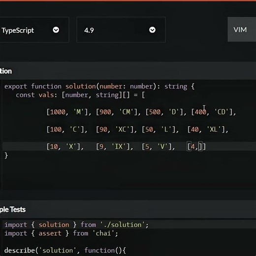 Roman Numerals Encoder #codewars #codingchallenge #typescript