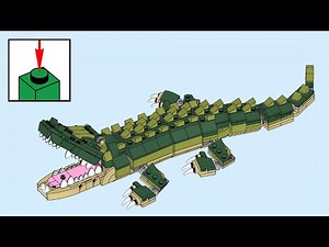 LEGO Creator 3-in-1 31121, Crocodile - building instructions
