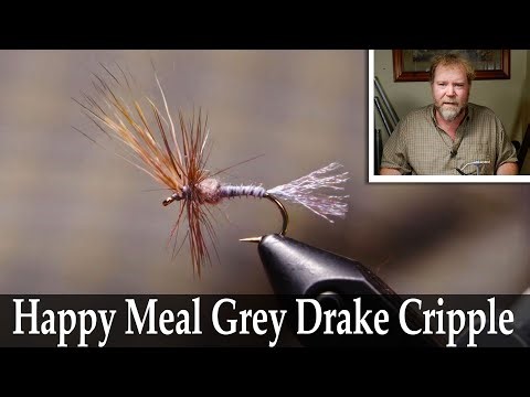 Happy Meal Grey Drake Cripple - Matt Wilhelm - Fly Tying Tutorial Video