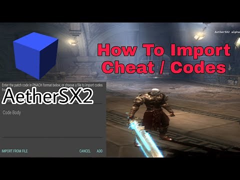AETHERSX2 | HOW TO IMPORT CHEAT / CODES GOD OF WAR 2 . PANCH FILE AETHERSX2 PS2 EMULATOR
