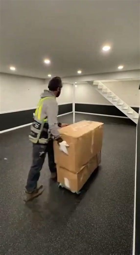 Basement Renovation → Dream Home Gym Transformation 💪 | Satisfying Timelapse #shorts