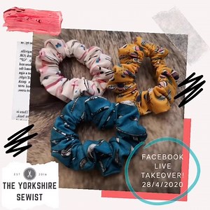 CRAFTING LIVE! Join us at 7pm this coming Tuesday as The Yorkshire Sewist takes over our page to bring you the perfect self isolation project - how to make a scrunchie! Put it in your diary 拾 You will need: Cutting Mat 1/4” (6cm) wide elastic - 5.5” long Fat Quarter of fabric Iron and ironing board Pins Rotary cutter Ruler Safety pin Scissors Sewing Machine, thread and bobbin full Tailors Chalk | The Creative Craft Show | Facebook