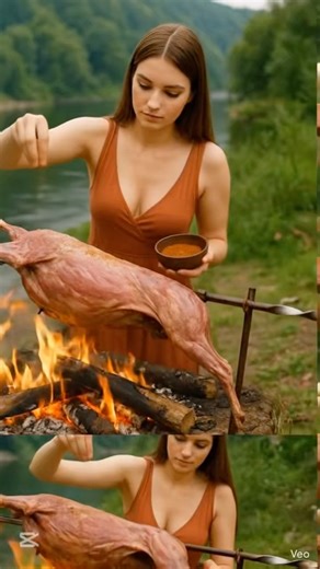 This Should Be Illegal 🔥 Whole Goat Roasted on Open Fire