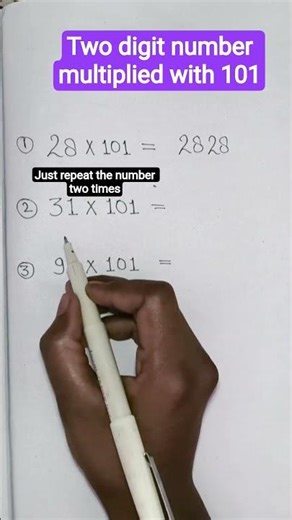 Two digit number multiplied with 101 😎#Maths trick #Crazy trick #Short trick #NextGen Saral Maths