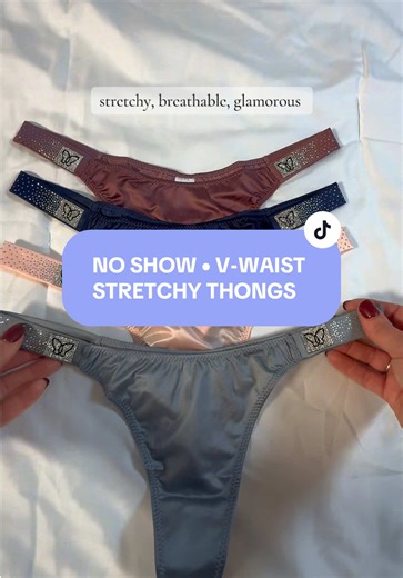 V-waisted, buttery soft thongs that disappear under everything. Stretchy, breathable, and actually comfortable. ✨ #noshowunderwear #vwaisted #everydaylingerie #comfortablethong #tiktokshopfinds