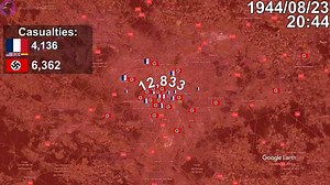 Liberation of Paris in 1 minute using Google Earth