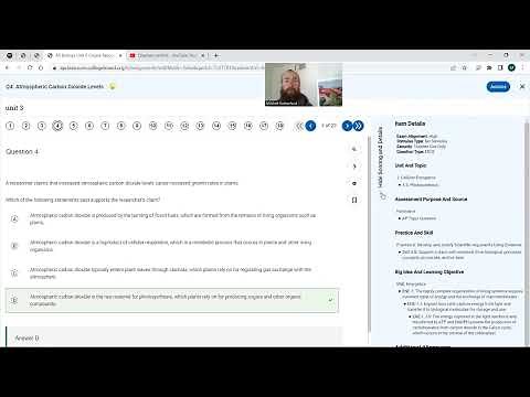 APbio APcollegeboard MCquestions unit 3 tutorial
