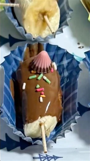 子どもとつくるおやつ、かんたんチョコバナナ🍌とチョコいちご🍓