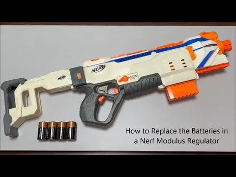 How to Replace the Batteries in a Nerf Modulus Regulator