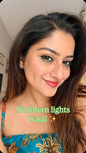 Debsmita | ✨𝐵𝑒𝒶𝓊𝓉𝓎✨𝐹𝒶𝓈𝒽𝒾𝑜𝓃✨𝑅𝑒𝓋𝒾𝑒𝓌𝓈💄 on Instagram: "|| Comment “light” for the link 🔗 || I have been obsessed lately with this northern lights kajal range from @reachedmars The pigment, the shades, everything is perfect. It is smudge proof as well. The shade is Siberian Spectrum 💚 Follow @the_debs_vignette fo more such recommendations and reviews 💚♥️ [ MARS cosmetics, northern lights kajal, Siberian spectrum, kajal lover, bold kajal look, smokey eyes, glam eye makeup, ever