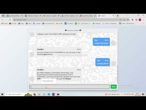 Student College Chatbot using Flask Framework with AI technique