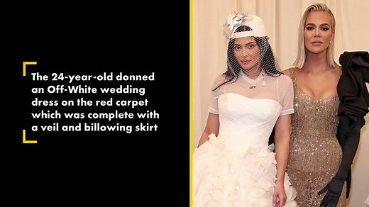 Kylie Jenner wears wedding gown on Met Gala carpet