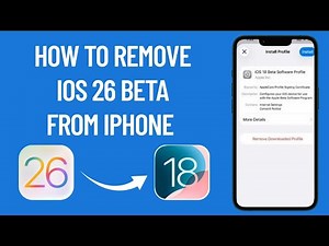 How to Remove iOS 26 Beta from iPhone | Downgrade iPhone from iOS 26 to iOS 18 | No Computer
