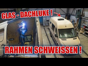 REAL GLASS ROOF HATCH FOR THE CAMPER 😱😁 Welded steel frame 💥 | VANLIFE