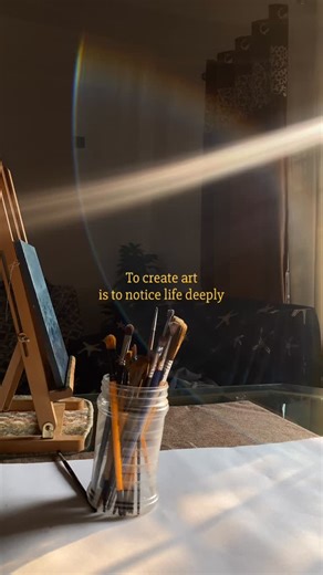 Amina Shakoor on Instagram: "Let me know your thoughts on this one in the comments below. Tag your artist friends. To create art is to notice life deeply. . . . . . #createart #createarteveryday #noticelife #noticelittlethings #artdailydose #artistscommunity #art [artist community, art, art daily dose ]"