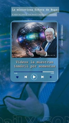 🛸🌍 La esférica incógnita que desconcierta a científicos: la Esfera de Buga Un objeto esférico misterioso ha captado la atención de expertos y entusiastas del fenómeno OVNI tras ser presentado por Jaime Maussan en Colombia. Con una composición que no coincide con materiales convencionales, la llamada Esfera de Buga está siendo estudiada por laboratorios y ha generado un debate global en redes sociales y comunidades científicas. 📊 Mientras algunos piensan que podría tratarse de una estructura o