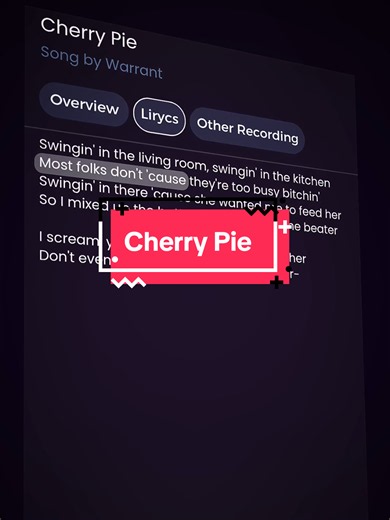 Cherry Pie Song Lyrics | Warrant