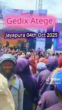 PNGs very own Gedix Atege, live performance in Jayapura, Indonesia. #pngmusic2025 #pnglocal #gedix