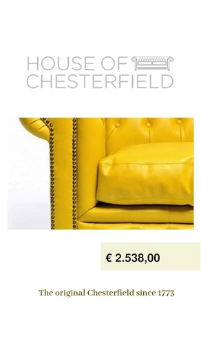 Add timeless style to your home with this 3-seater yellow leather...