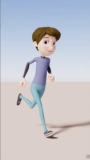 Maya开心走路动画参考 #animation #Maya#runcycle