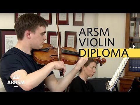 ARSM Performance: Violin Exam