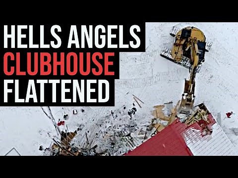 Hells Angels’ fortified clubhouse torn to shreds — Exclusive video 🏍