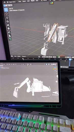 jcb 3d model animation JCB 3d modelling #art #phonkagressive